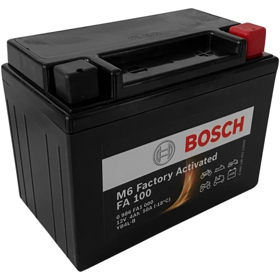 Baterie Moto Bosch M6 Factory Activated 4Ah 12V 50A YB4L-B 0 986 FA1 000